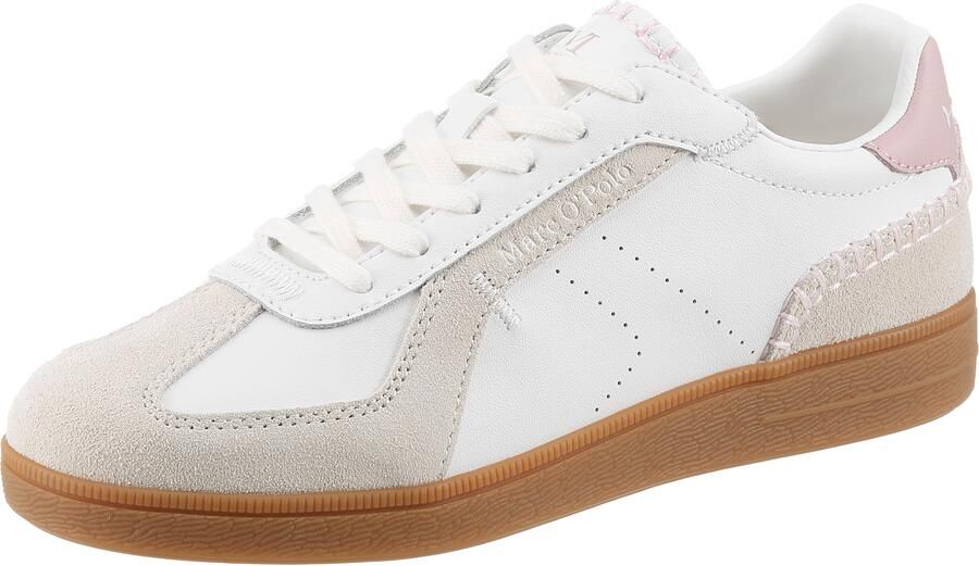 Marc O'Polo Sneakers laag taupe sering offwhite