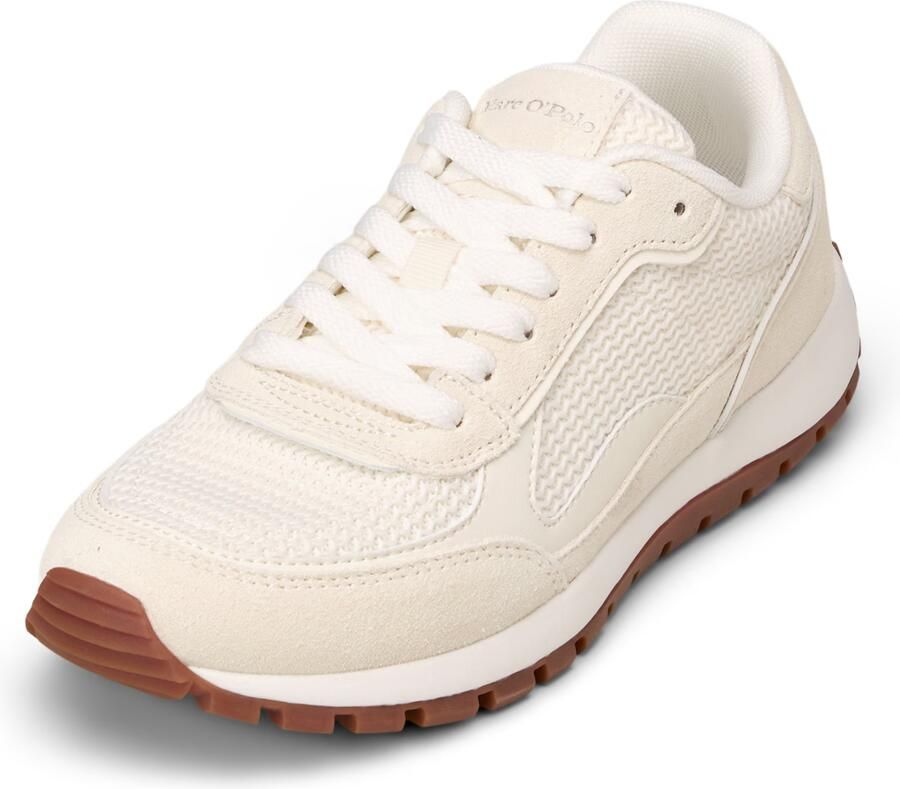 Marc O'Polo Low-top-sneakers van mix van leer en textiel - Foto 2