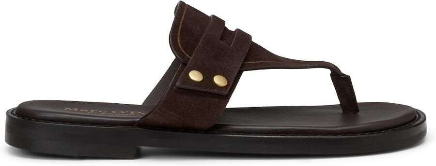 Marc O'Polo Teenslipper 'Stina' donkerbruin - Foto 5