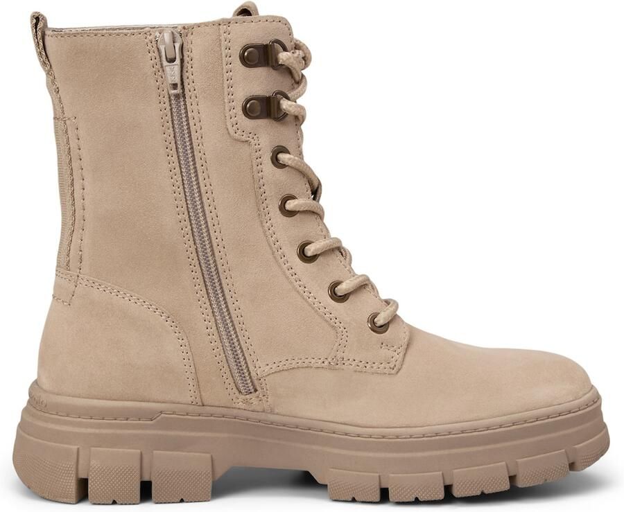 Marc O'Polo Boots van runder suède met profielzool model 'Josy 2'