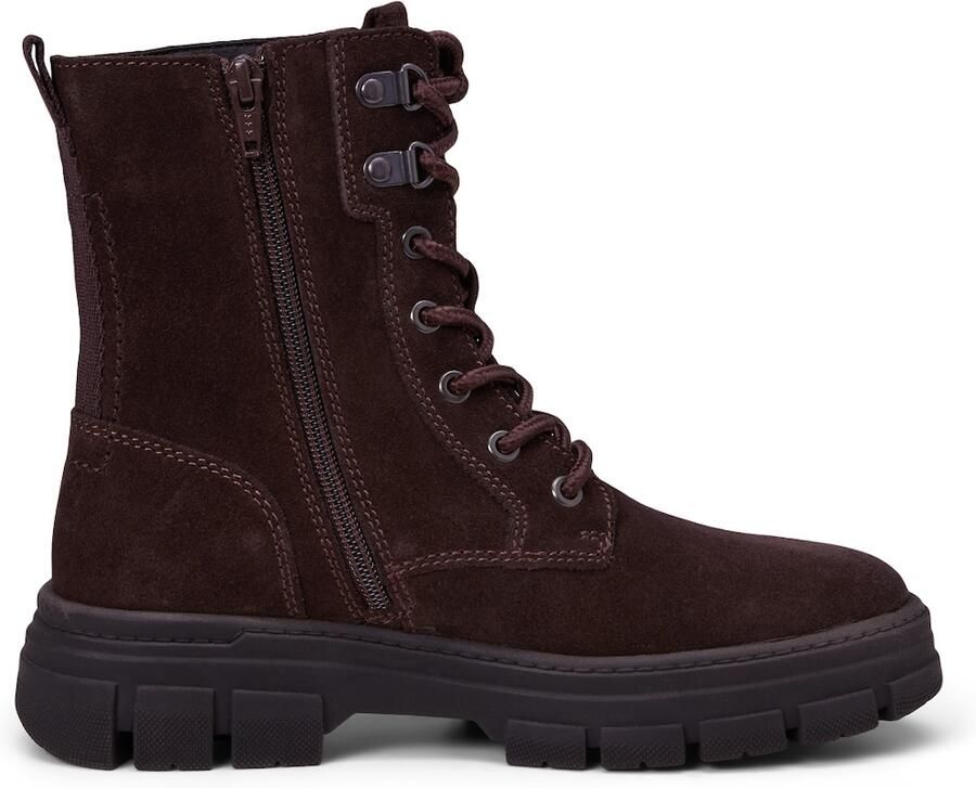 Marc O'Polo Boots van runder suède met profielzool model 'Josy 2'