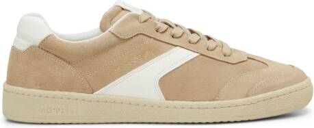 Marc O'Polo Lage sneakers van fijn suède-rundleer met gladleren details