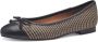 Marco Tozzi MT Vegan Soft Lining + Feel Me insole Dames Ballerina's BLACK COMB - Thumbnail 2