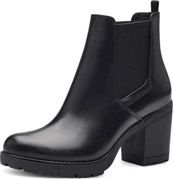 Marco tozzi Dames Enkellaarsjes van Imitatieleer Black