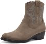 Marco Tozzi Cowboylaarzen taupe Textiel Dames - Thumbnail 4