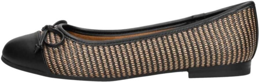 Marco Tozzi MT Vegan Soft Lining + Feel Me insole Dames Ballerina's BLACK COMB