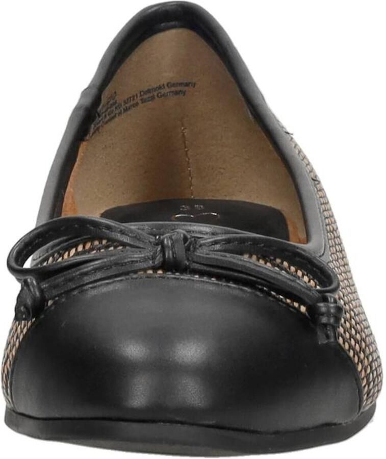 Marco Tozzi MT Vegan Soft Lining + Feel Me insole Dames Ballerina's BLACK COMB - Foto 3