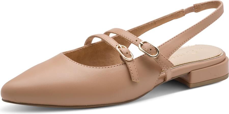 MARCO TOZZI Ballerina met riempjes mokka - Foto 1