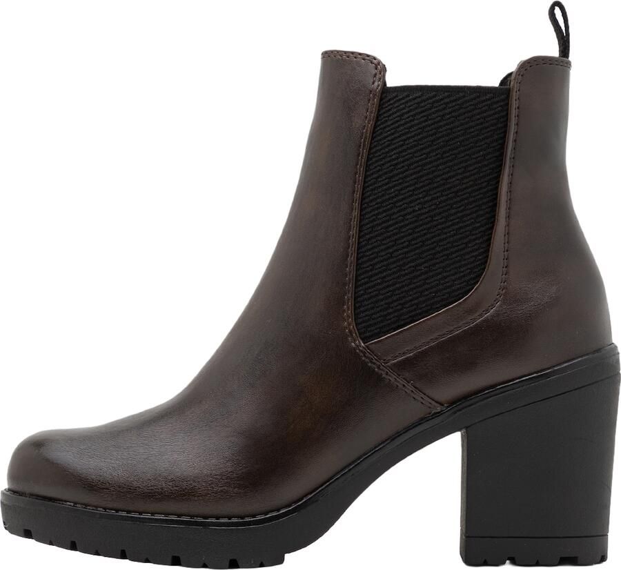 MARCO TOZZI Chelsea boots donkerbruin zwart