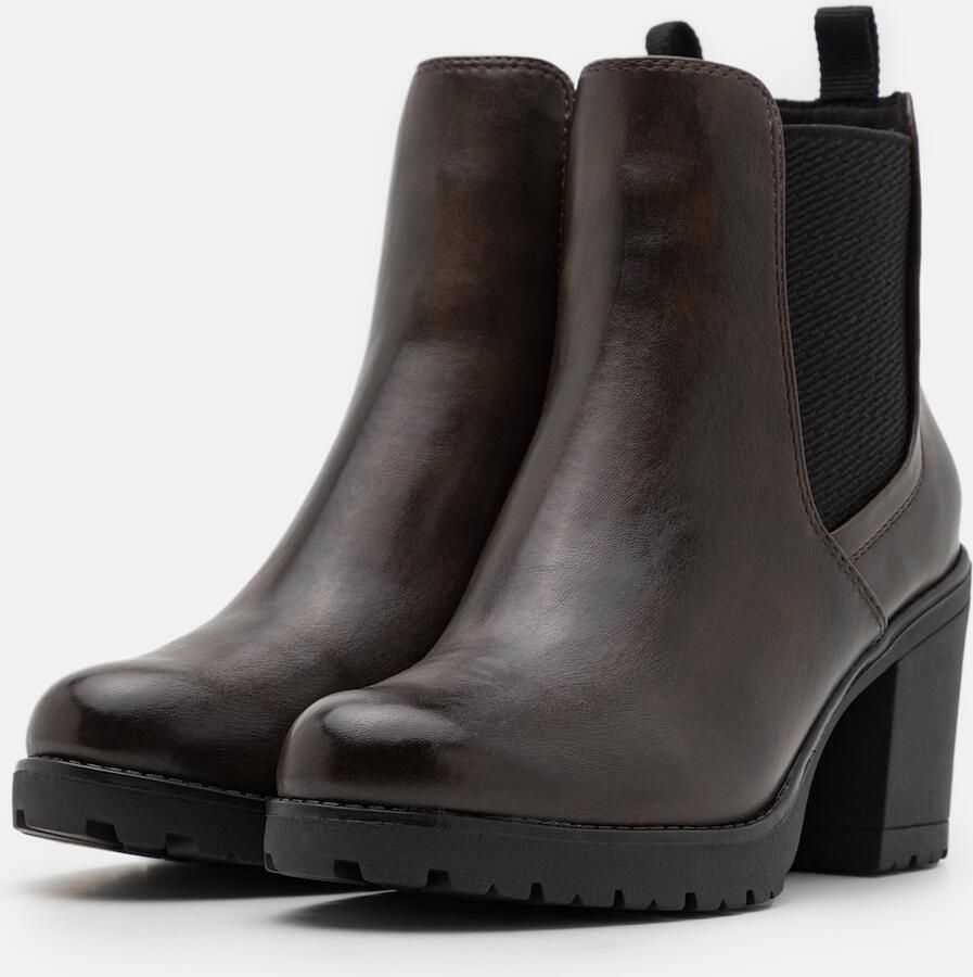 MARCO TOZZI Chelsea boots donkerbruin zwart - Foto 2