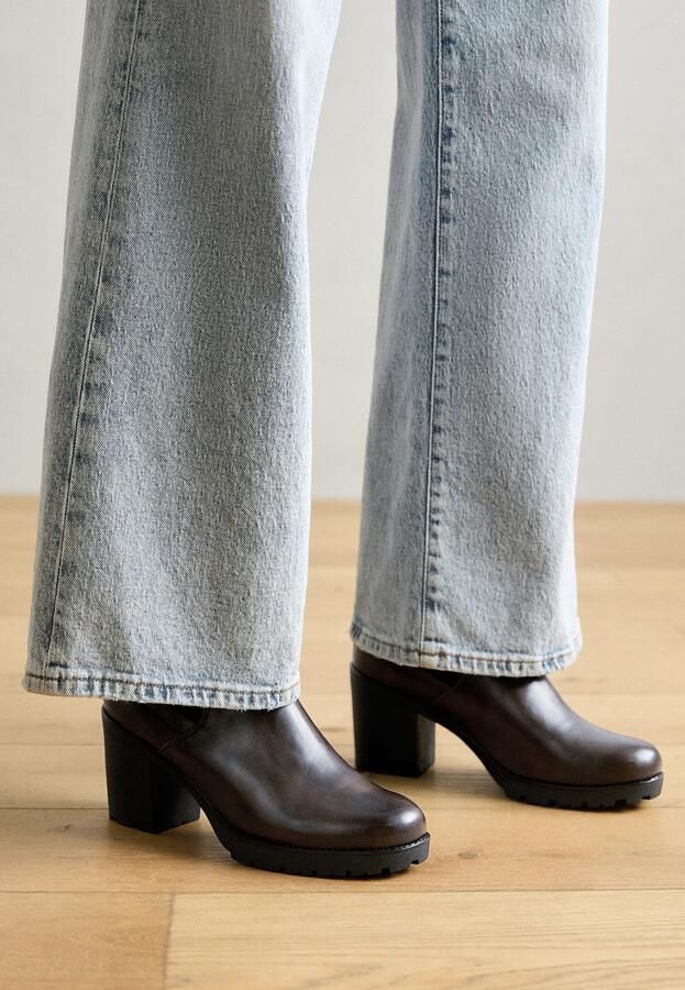MARCO TOZZI Chelsea boots donkerbruin zwart - Foto 5