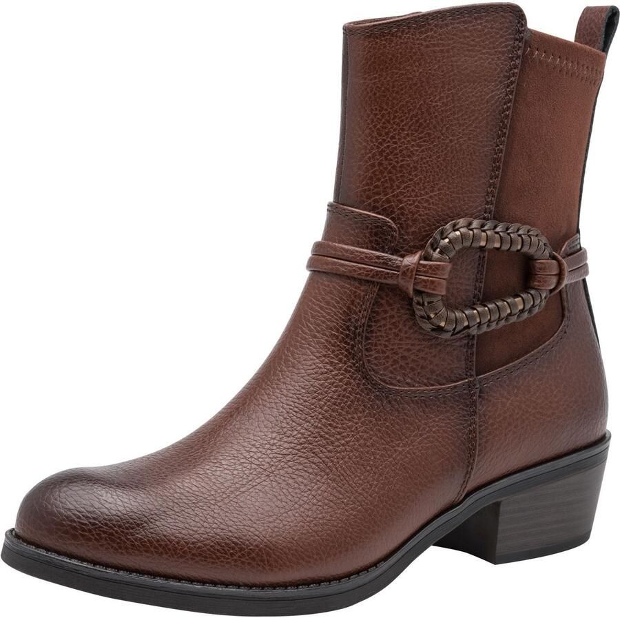 Marco Tozzi Dames Enkellaarsjes 2-25368-47-392 Vegan Laarzen Bruin