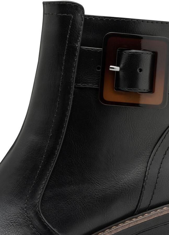 Marco Tozzi Laarsjes blokhak herfstboots in veganistische uitvoering - Foto 5