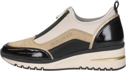 Marco Tozzi Slip-on sneakers sleehak halfhoge schoen vrijetijdsschoen met voorste ritssluiting
