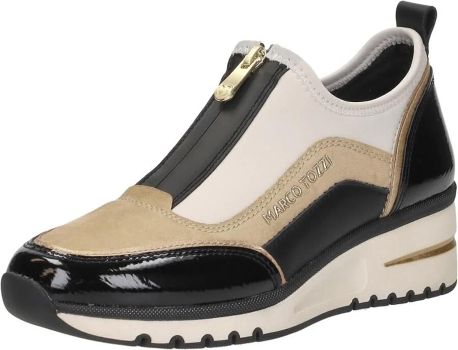 Marco Tozzi Slip-on sneakers sleehak halfhoge schoen vrijetijdsschoen met voorste ritssluiting - Foto 2
