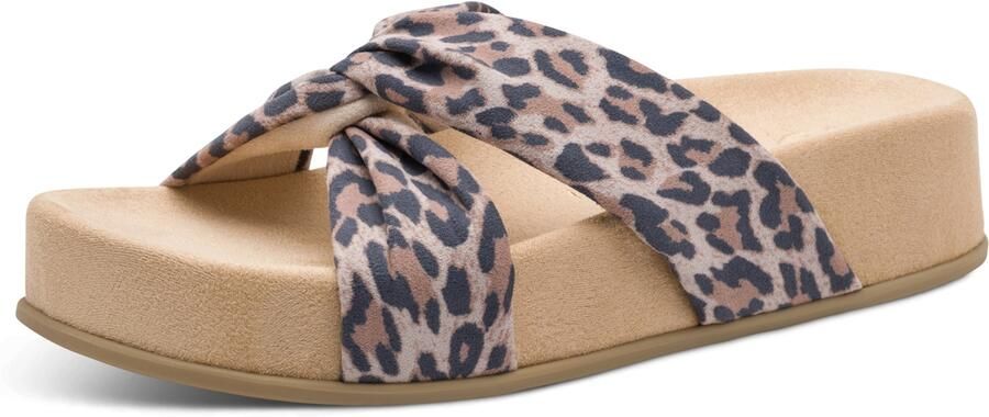 MARCO TOZZI Muiltjes beige camel donkerbruin