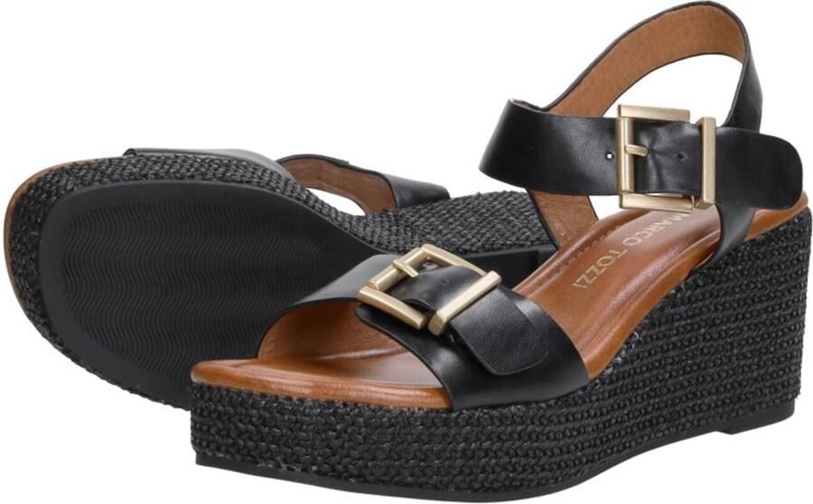 Marco Tozzi Sandalen Hak Sandalen Hak Zwart - Foto 6