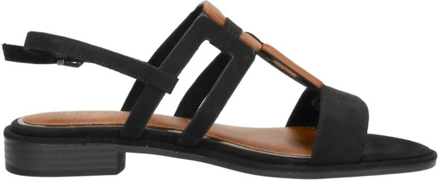 MARCO TOZZI Sandalen met riem 'Sandalen Plat' zwart