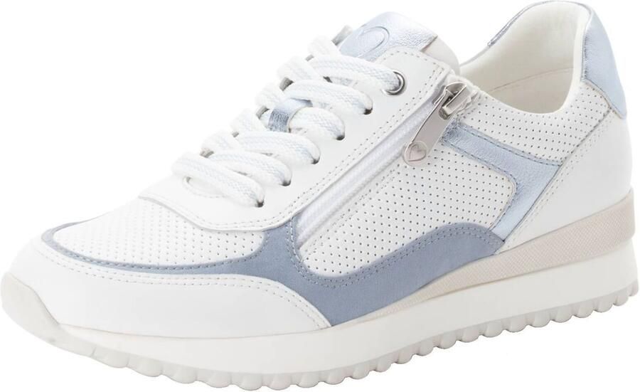 MARCO TOZZI Sneakers laag beige lichtblauw wit