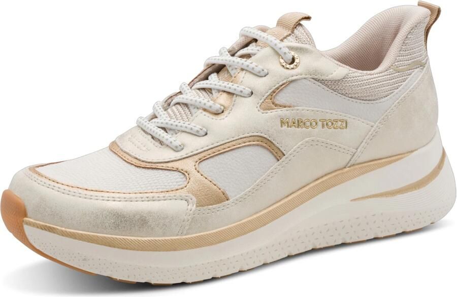 MARCO TOZZI Sneakers laag crème goud