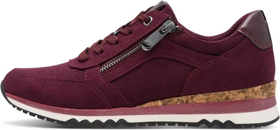 Marco Tozzi Sneakers met sleehak vrijetijdsschoen lage schoen veterschoen met buitenrits - Foto 7