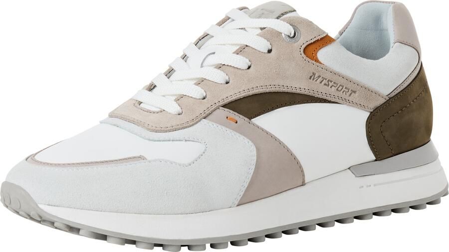 MARCO TOZZI Sneakers laag lichtbruin lichtgrijs olijfgroen wit - Foto 6