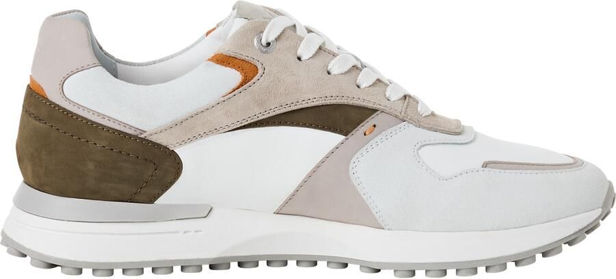 MARCO TOZZI Sneakers laag lichtbruin lichtgrijs olijfgroen wit