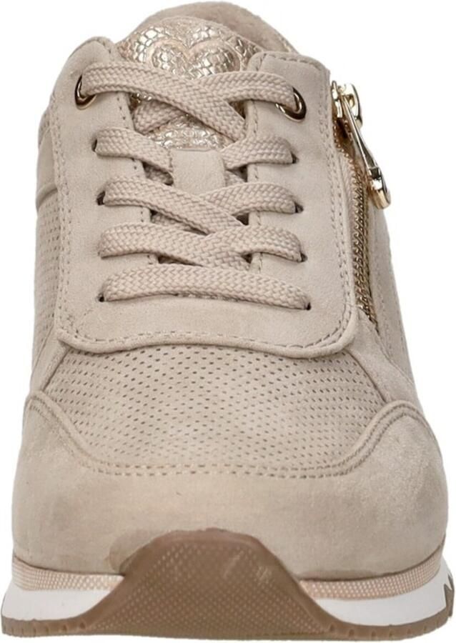 Marco Tozzi Sneakers met sleehak vrijetijdsschoen lage schoen veterschoen in vegan uitvoering - Foto 4