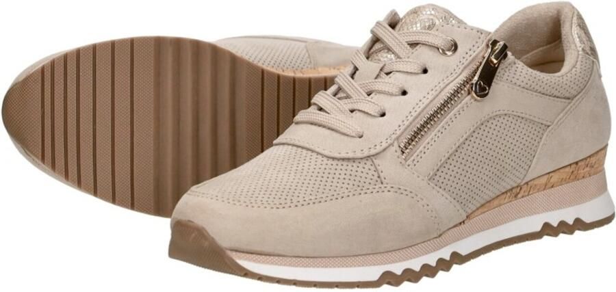 Marco Tozzi Sneakers met sleehak vrijetijdsschoen lage schoen veterschoen in vegan uitvoering - Foto 9