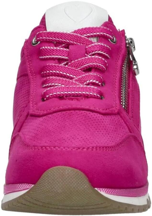 Marco Tozzi Sneakers met sleehak vrijetijdsschoen lage schoen veterschoen in vegan uitvoering - Foto 2