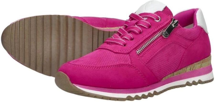 Marco Tozzi Sneakers met sleehak vrijetijdsschoen lage schoen veterschoen in vegan uitvoering - Foto 6