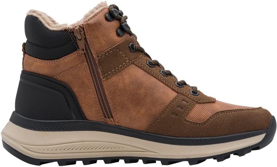 MARCO TOZZI Veterboots bruin karamel zwart - Foto 4