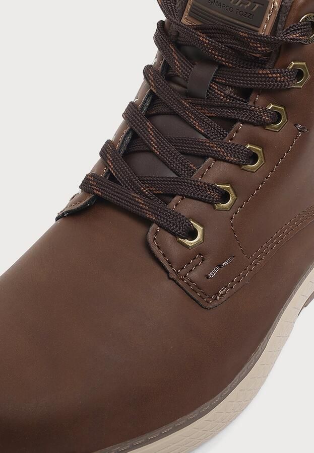 MARCO TOZZI Veterboots cognac zwart - Foto 4