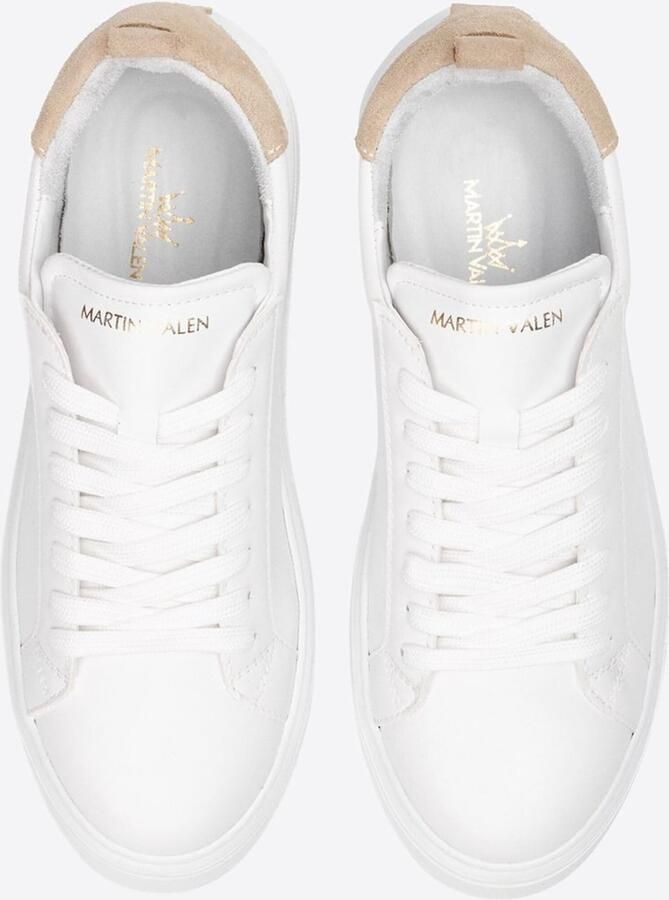 MARTIN VALEN Sneakers laag lichtbeige wit - Foto 3