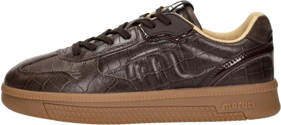 Maruti Yale Leather Croco Brown D66 Sneakesr Bruin Leer Crocoprint Dames Bruin - Foto 8