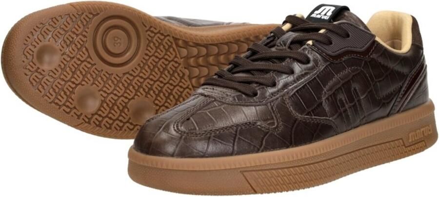 Maruti Yale Leather Croco Brown D66 Sneakesr Bruin Leer Crocoprint Dames Bruin - Foto 7