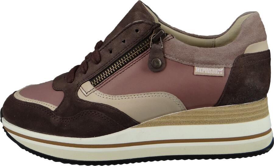 MEPHISTO Sneakers laag 'Olimpia' beige donkerbruin mauve - Foto 2