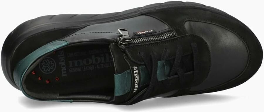 MEPHISTO Sneakers laag petrol zwart - Foto 4