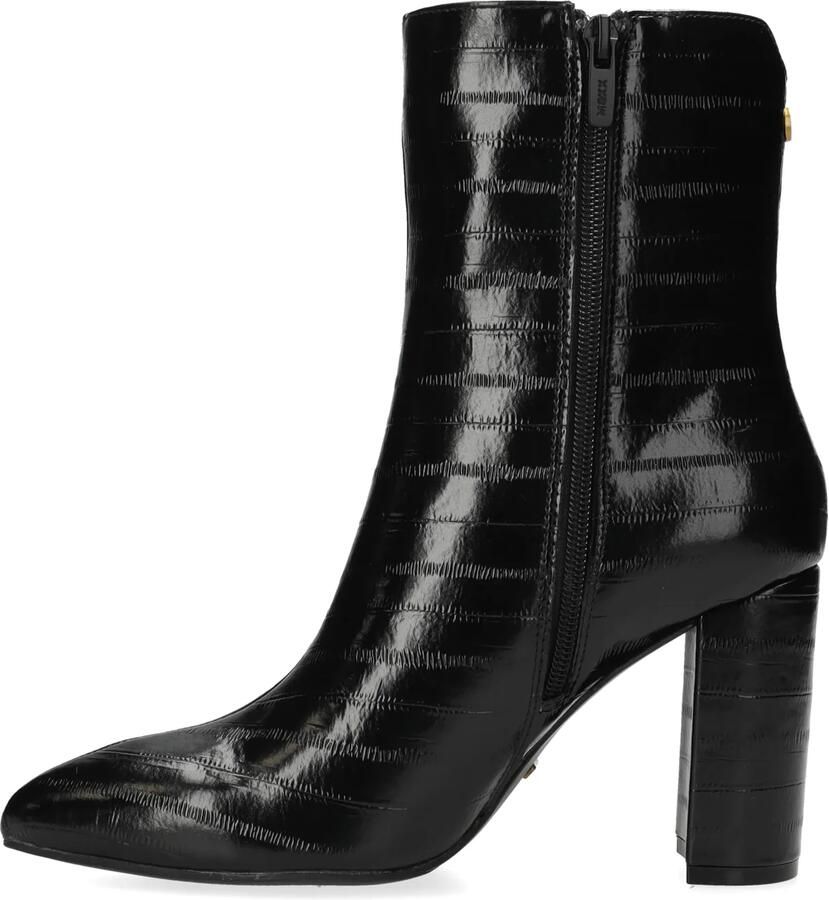 Mexx Vida Indy Enkellaarsjes Enkelboots met rits Dames Zwart
