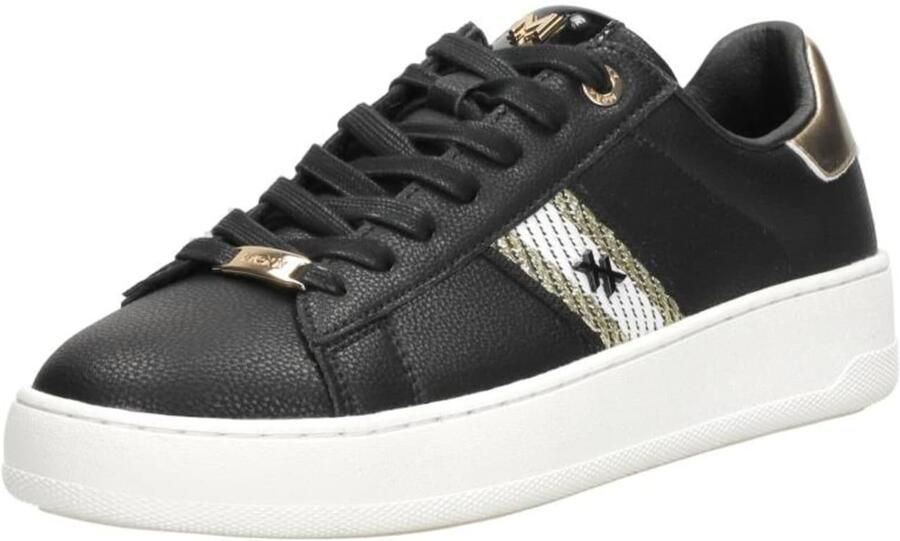 Mexx Sneaker Nura Dames Zwart Goud - Foto 3