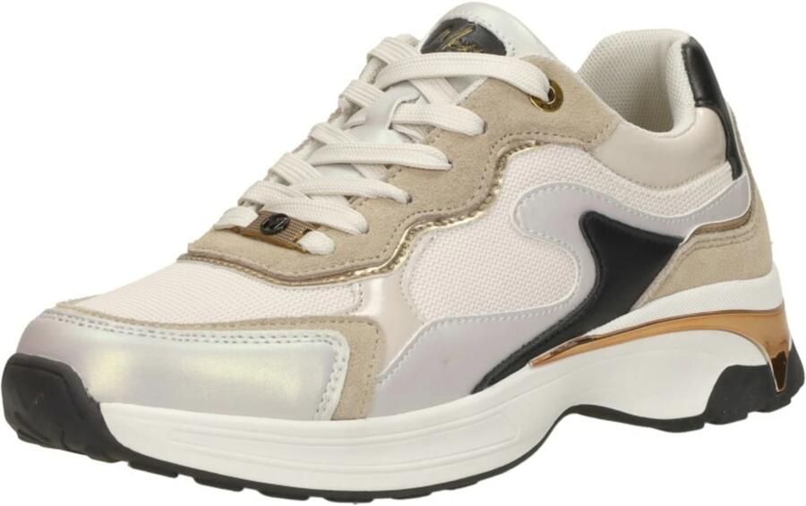 MEXX Sneakers laag 'Portia Liebe' cappuccino goud mintgroen - Foto 4