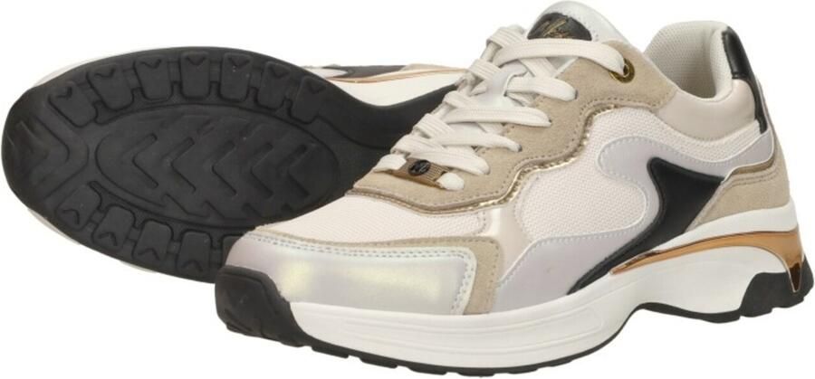 MEXX Sneakers laag 'Portia Liebe' cappuccino goud mintgroen - Foto 6