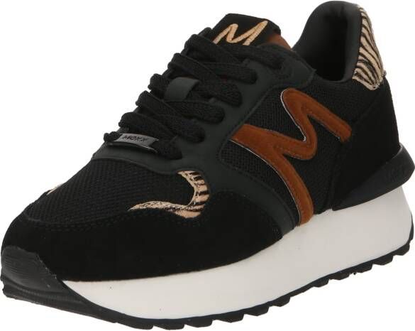 Mexx Sneaker Juju Zwart Cognac Dames Sneakers - Foto 5