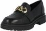 Michael Kors Zwarte leren loafers met metalen details Black Dames - Thumbnail 4