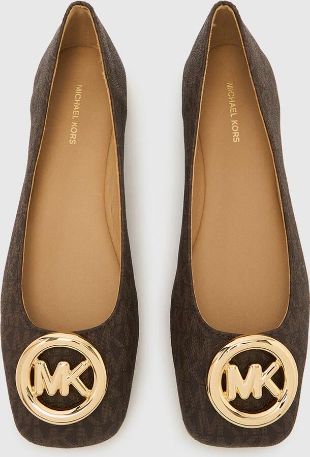 Michael Kors Dames Ballerina Bruin 40F5MLFP1B 200 Milan Flex - Foto 5