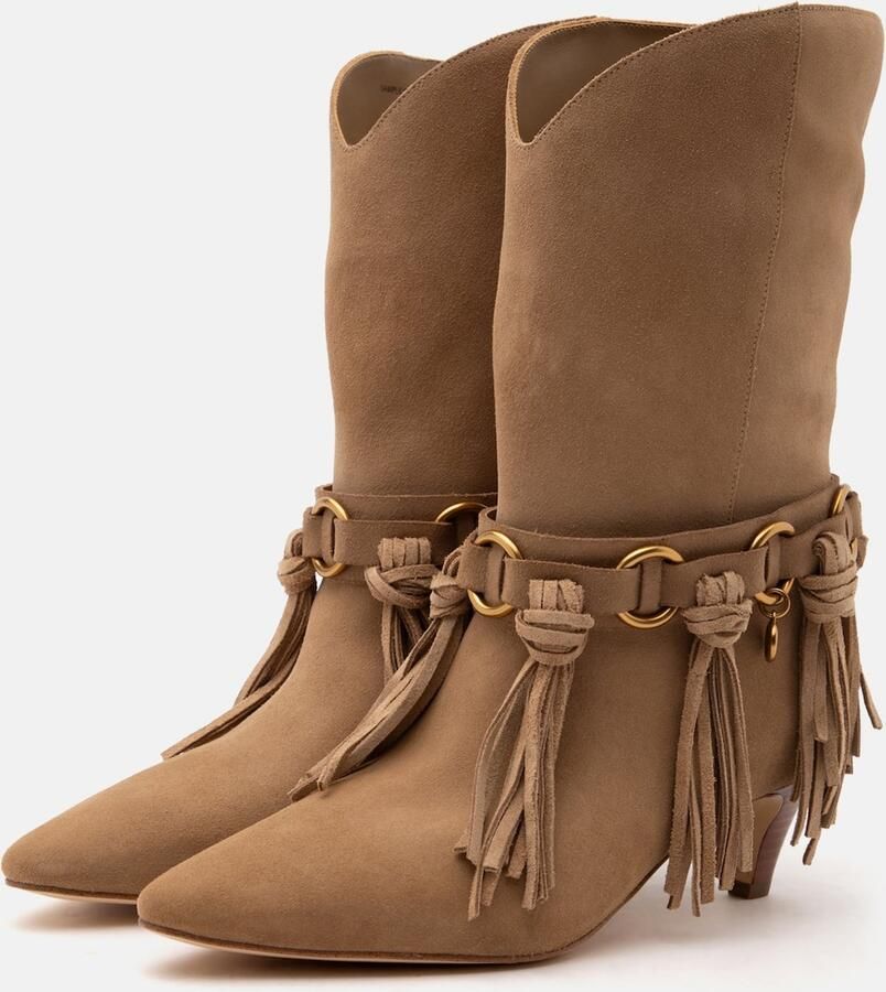 Michael Kors DANIELA FRINGE BOOT Lichtbruin - Foto 3