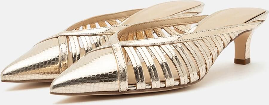 MICHAEL Kors Muiltjes 'ADRIANA' goud - Foto 4