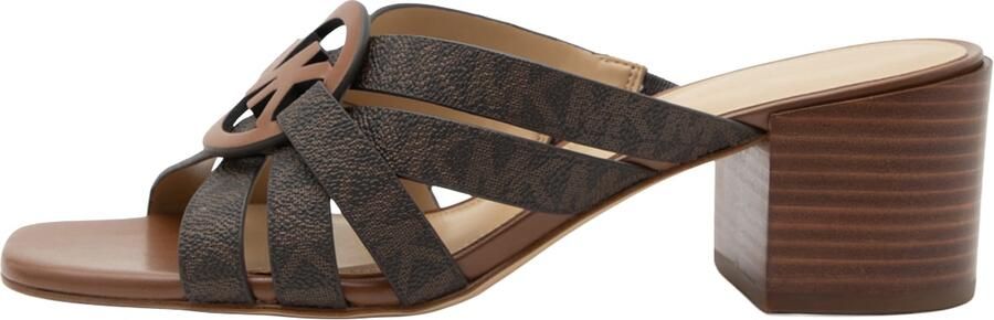 MICHAEL Kors Muiltjes 'ERIKA' bruin donkerbruin