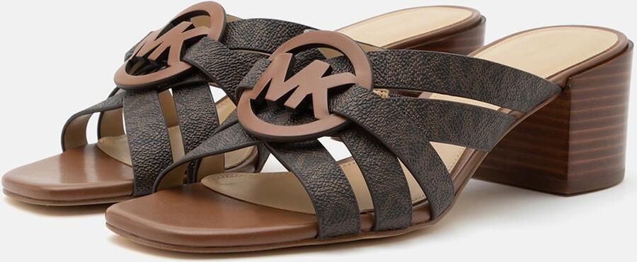 MICHAEL Kors Muiltjes 'ERIKA' bruin donkerbruin - Foto 4