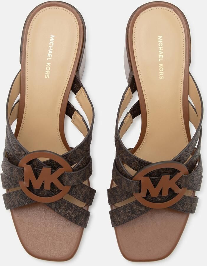 MICHAEL Kors Muiltjes 'ERIKA' bruin donkerbruin - Foto 3